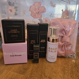 Beachwaver Co. Hair Care Bundle Set with Pink Bow